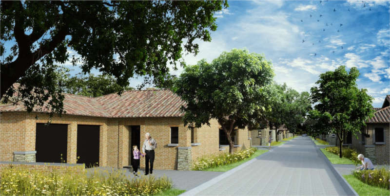 Artist impression of street view of Bella Vita Lifestyle Estate