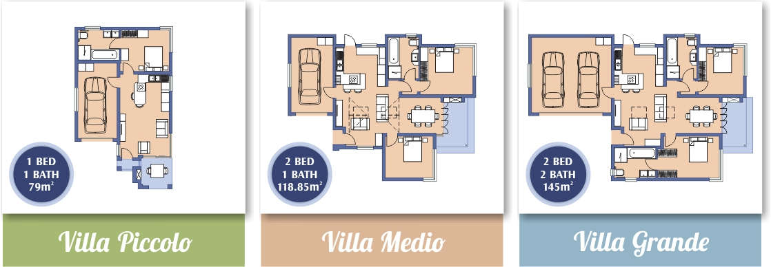 3 villa plans to choose from in Bella Vita Lifestyle Estate